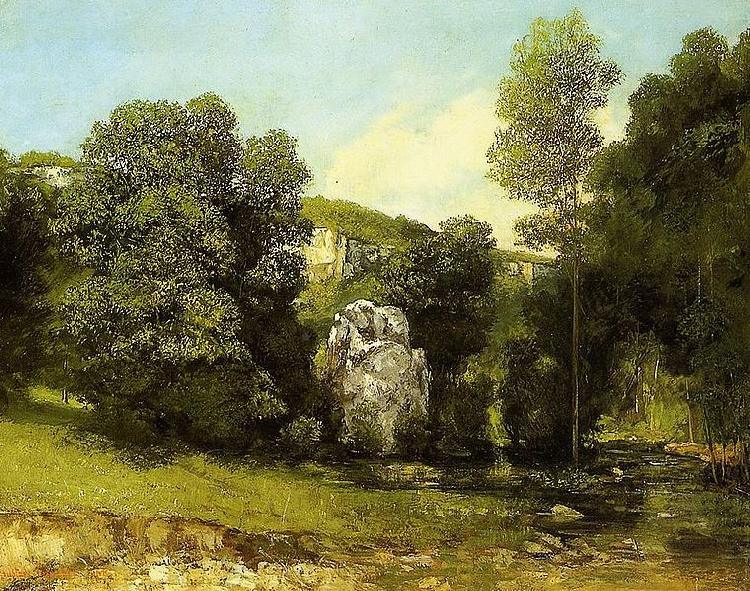 Gustave Courbet The water stream la Breme